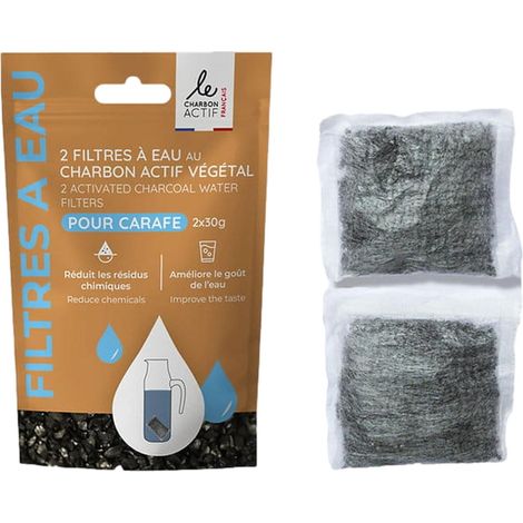 Lot De 2 Filtres à Eau Au Charbon Végétal Actif (1/5)