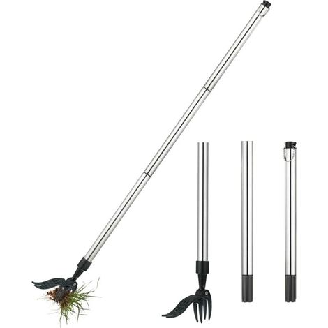 Désherbeur, Longueur 100 cm, Désherbeur Manuel, Arrache-Pissenlit, Extracteur de Mauvaises Herbes, Outil Manuel pour désherber, enlever efficacement Les Mauvaises Herbes