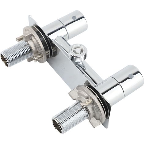Rubinetto per doccia da camper in acciaio inox 304, con deviatore di ricambio da 4 pollici per acqua calda e fredda, sia all'interno che all'esterno. (1/2)