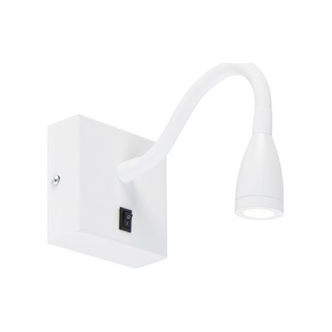 QAZQA Lampada da parete flessibile moderna bianca LED - Flex