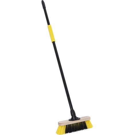 Bulldozer Soft Dual Fill Wooden Broom with Metal Handle 279mm (11in) BDZCOP04BY