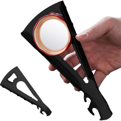 Ouvre-bocal - Ouvre-boîte, dévisseur de couvercle portable pour adultes et seniors - Outil de cuisine multifonctionnel (1/5)