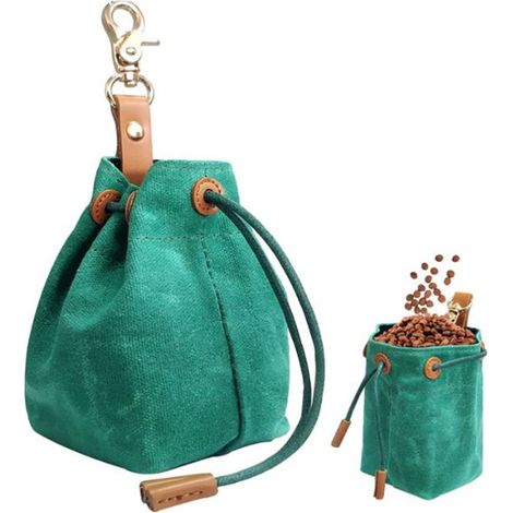 Filiyano – Sac à friandises en toile pour animaux – Sac portable d'extérieur pour la nourriture des chiens et des chats – Sac de rangement pour (1/4)