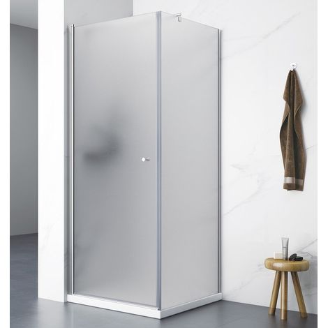 Aqualine Pilot - Cabine de douche 70x70 cm, chrome/verre Brick PT070-01 (1/4)