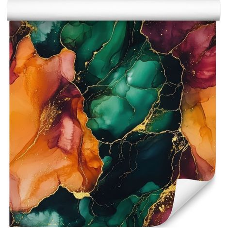 Carta da parati color inchiostro di mare e pesca per soggiorno e camera da letto, 50x1000 cm (1/5)