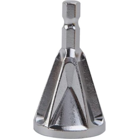 Utensile per sbavatura con gambo esagonale in acciaio inossidabile, punta da trapano ad alta velocità per smussatura esterna, utensile per sbavatura esagonale per smussatura per la rimozione delle bav (1/3)
