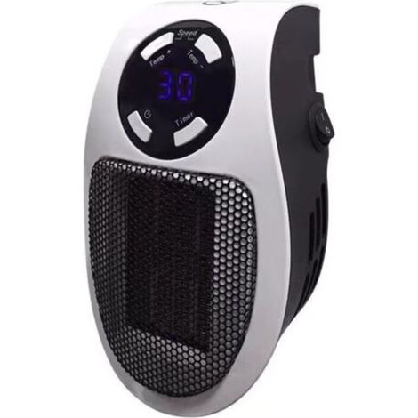 Chauffage de 500 watts, prise murale de chauffage d'espace enfichable, prise de courant de chauffage, prise murale de chauffage pour salle de bain et bureau