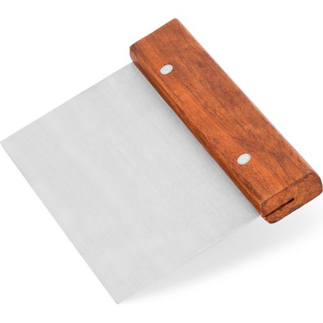 Raclette Coupe Pâte Inox et Bois 15,2 x 7,6 cm - Pujadas