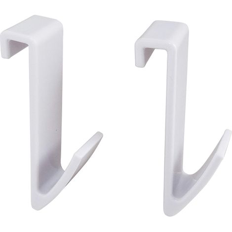 SOMATHERM FOR YOU SPB-Set di 2 Ganci per Tubo Piatto Bianco Asciugamano Asciutto, None (1/2)