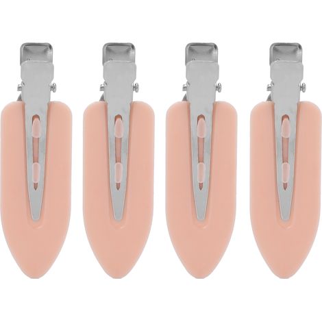 4 Barrettes à Cheveux Rose Accessoires Coiffure Pinces Sans Pli Ni Cassure pour Femmes Coffret (1/5)