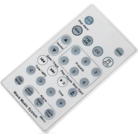 Télécommande De Remplacement - Pour Système Bose Wave Radio CD AWRCC1 AWRCC2 - Blanc - 1 Pièce (1/4)