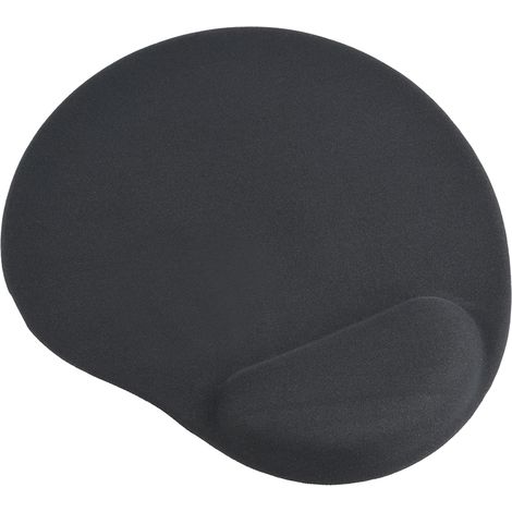 Tapis de souris Gembird Gel avec repose-poignet Tapis de souris ergonomique 240 x 220 x 4 mm Noir (1/4)