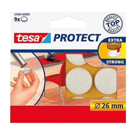 tesa Patin en feutre blanc (Ø) 26 mm 9 pc(s) (1/2)