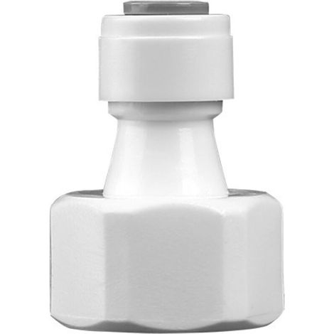 Adattatore per purificatore d'acqua con connettore per filtro - raccordo filettato per tubo flessibile convertito in raccordo rapido per il collegamento al tubo del frigorifero, 8 pezzi (1/5)