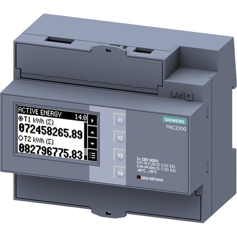 Siemens 7KM2200 2EA30 1DA1 Contatore Elettrico Robusto
