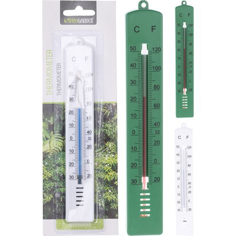 6 Wandthermometer in verschiedenen Farben