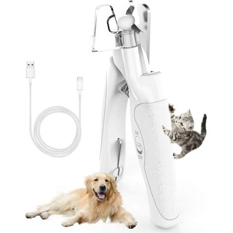 Soins des Griffes- Coupe-Ongles pour Chien et Chat avec Lumire LED et Lime Ongles Pliable YYV (1/4)