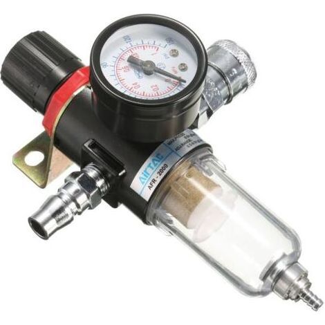 Kit de herramientas con filtro para compresor de aire Afr-2000 de 1/4", trampa de filtración de agua y regulador.
