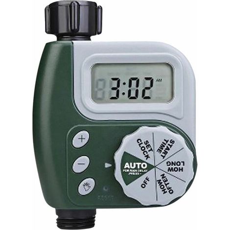 [JAMAIS UTILISÉ]Robinet Programmable automatique étanche de jardin de minuterie d'eau numérique Vert (1/5)