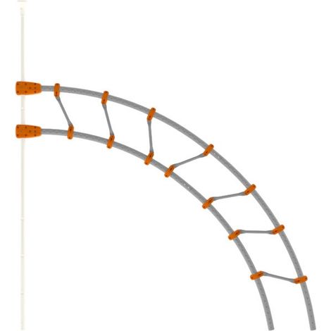 Echelle inclinée pour structure de jeux EVO