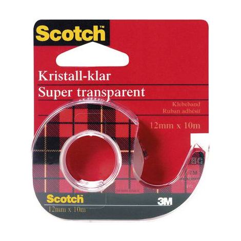 Ruban adhésif Scotch® Crystal Clear 600 3M 600H1210 transparent (L x l) 10 m x 12 mm 1 pc(s) (1/2)