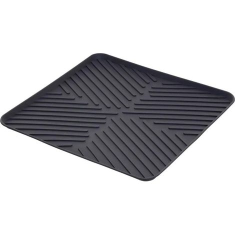 Tapis Egouttoir Fond D'évier "néo" 30x30cm Gris (1/4)