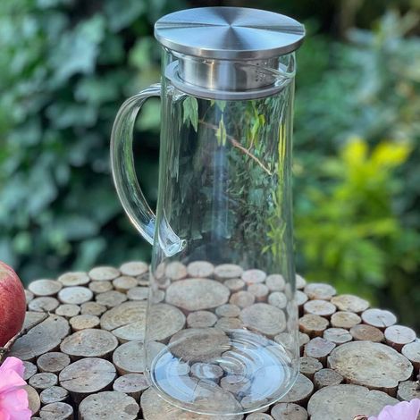 Carafe Haute Carafe en verre borosilicate Capacité 1500 ml (1/4)