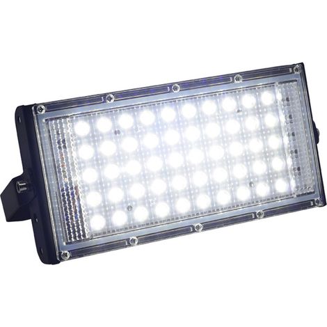 Ortviai Projecteur LED étanche IP66 50 W pour extérieur – RGB réglable, idéal pelouse, mariage, scène et éclairage architectural