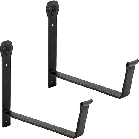 Équerres pour jardinière 20,32 cm - Noir (1/5)