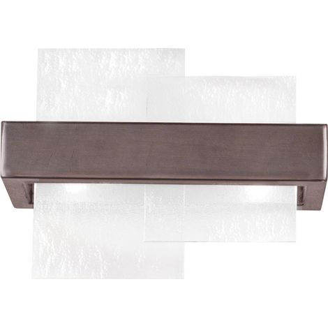 Kolarz RETTANGOLO Applique Murale 2 Lumières Brunito Brossé (1/3)