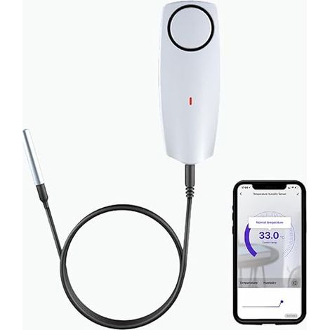 Zigbee Fridge Thermometer: Application Notification, Registration Export, Fridge Thermometer with Probe for Freezer (1/5)