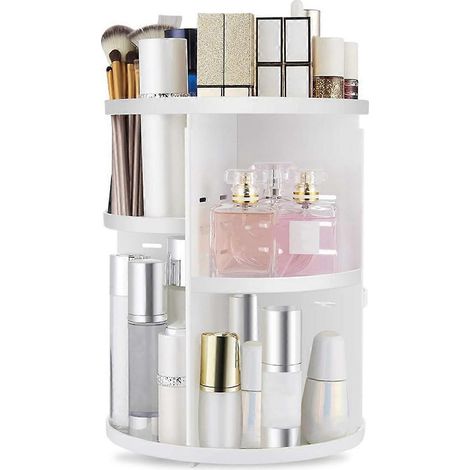 360° drehbarer Make-up-Organizer, faltbare Kosmetikaufbewahrungsbox (1/5)