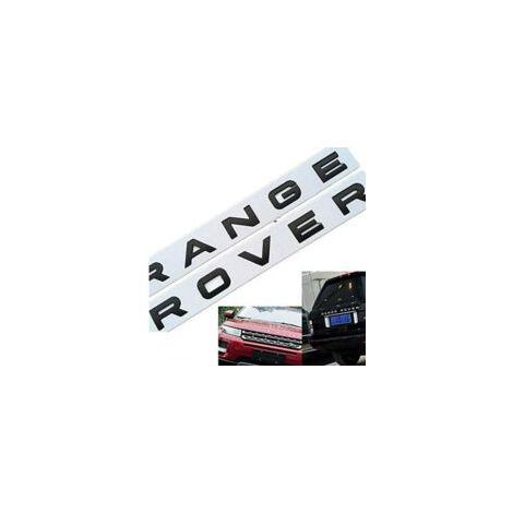 Applicabile all'emblema "Range Rover" in fibra di carbonio lucida sulla griglia anteriore, al logo sul cofano e alla scritta sul bagagliaio.