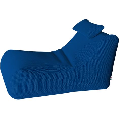 Lettino Chaise Lounge 120x70x65 cm con Cuscino in Poliestere Armonia Blu (1/3)