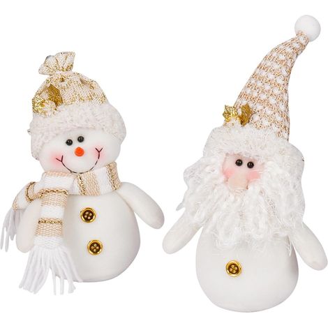 Kit fai da te 2 elfi di Natale di peluche fatti a mano - Decorazione gnomo, mini decorazione elfo di Natale, decorazione fatta a mano per albero, porta o regalo di festa (1/5)