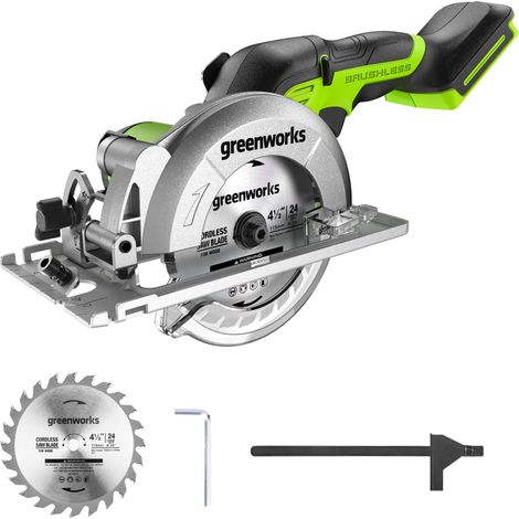 Greenworks 24 V Senza Spazzole 4-1 o 2" Sega Circolare Compatta, 6.500 RPM, Solo Strumento (1/5)