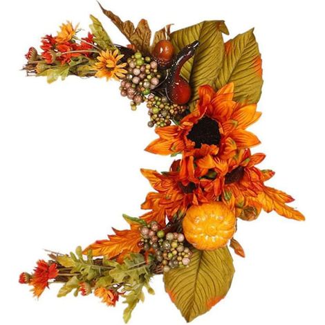 guirlande d'automne décoration de porte d'entrée guirlande d'halloween décoration faux automne guirlande halloween thanksgiving guirlande (1/2)