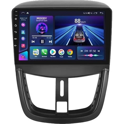 Autoradio avec navigation intégrée, écran double, compatible avec Peugeot 207 2009-2013, 4-64G 2.0GHZ AHD (1/2)