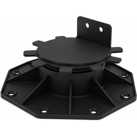 Plot réglable 30 à 60 mm pour terrasse bois et composite - support lambourde - Coloris - Noir