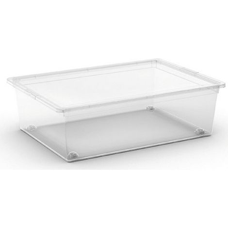 Keter CONTENITORE CBOX L 55X39XH17CM TRASPARENTE CON RUO