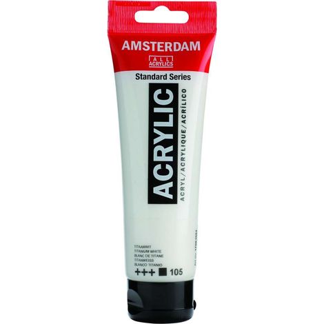 Amsterdam Acrylic 120 ml Bianco Titanio