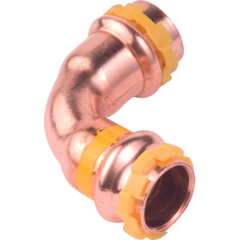Raccord gaz coudé 90 degrés à sertir - VSH SudoPress - AIPS - FF Diamètre 42 x 42