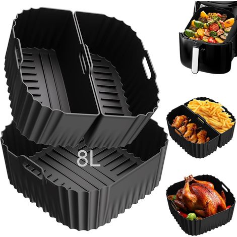 Silicone Air Fryer Mould for Air Fryer XXL 8L/8.3L, 3 Pack (1/5)
