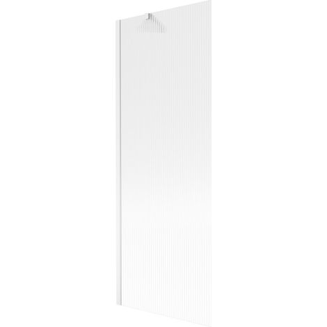 Mexen Next mampara de ducha de 1 panel 70 x 150 cm, rayas, blanco - 895-070-000-00-09-20 (1/5)