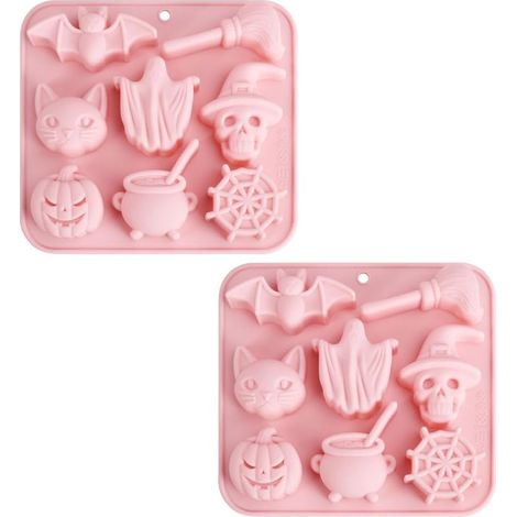 Pâtisserie - Halloween - savon - bougies - glaçons et bonbons (rose - lot de 2 - 1614,5) (1/5)