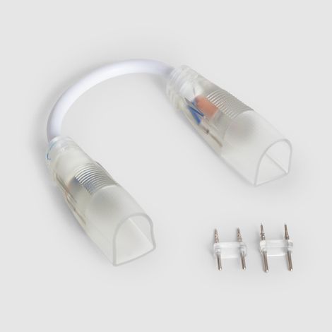 Cable Conector Tira LED Neón Regulable 220V Semicircular 180 IP67 20 mm (1/3)