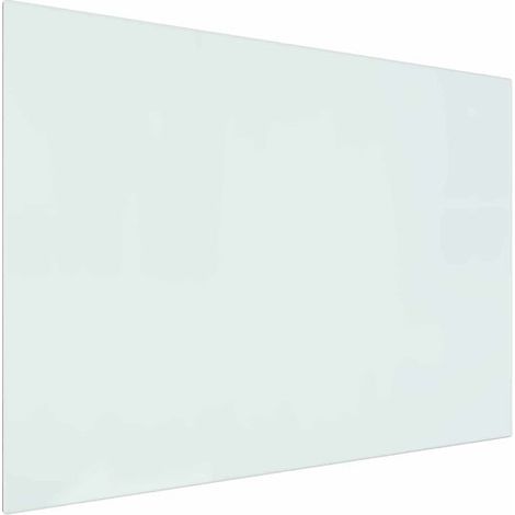 Panneau arrière de cheminée en verre transparent, 80 x 60 cm (1/5)