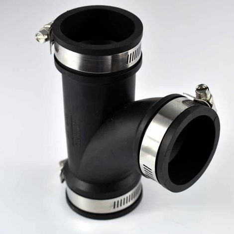 PVC Fittings, T-Stück 2"/63mm, flexible Rohrverbinder, PVC Verbinder