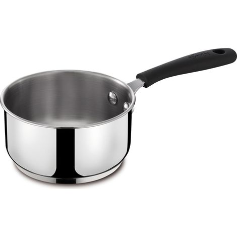 Lagostina Gioiosa Casseruola Fonda in Acciaio Inox 18/10 Ø 14 cm, Pentola Induzione, Gas e Forno fino a 250 °C, Finitura Lucida Esterna e Satinata Interna, con Manico in Bakelite (1/4)