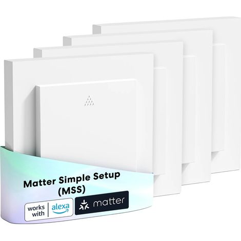 Volet Roulant, Compatibilité Maison Intelligente, Auto-Calibration, 4 Packs (1/2)